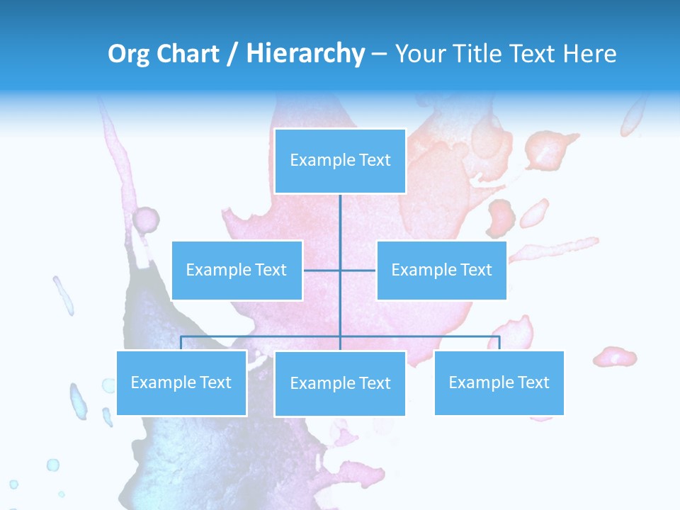Bright Watercolor Drawn PowerPoint Template