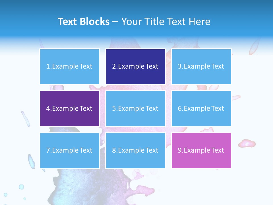 Bright Watercolor Drawn PowerPoint Template