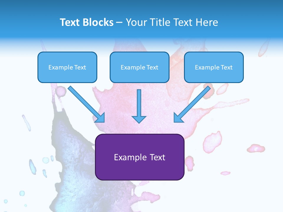 Bright Watercolor Drawn PowerPoint Template