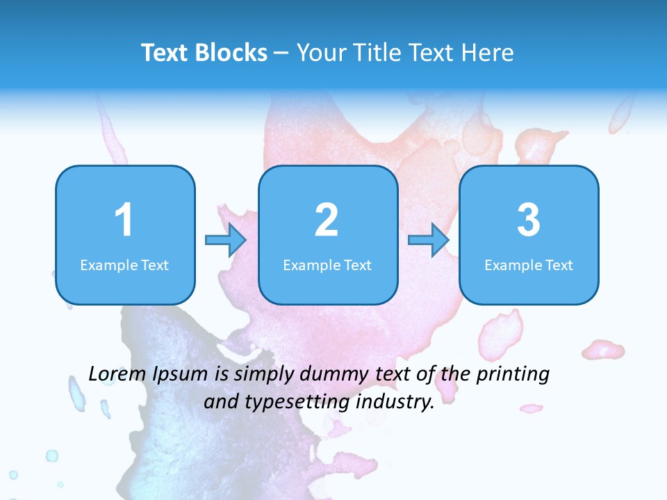 Bright Watercolor Drawn PowerPoint Template