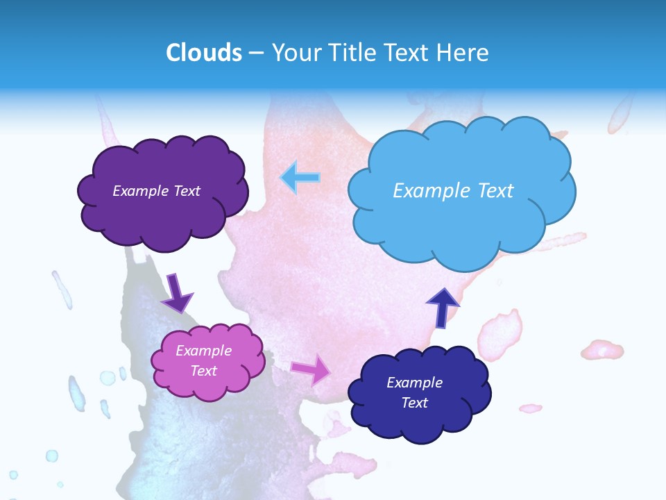 Bright Watercolor Drawn PowerPoint Template