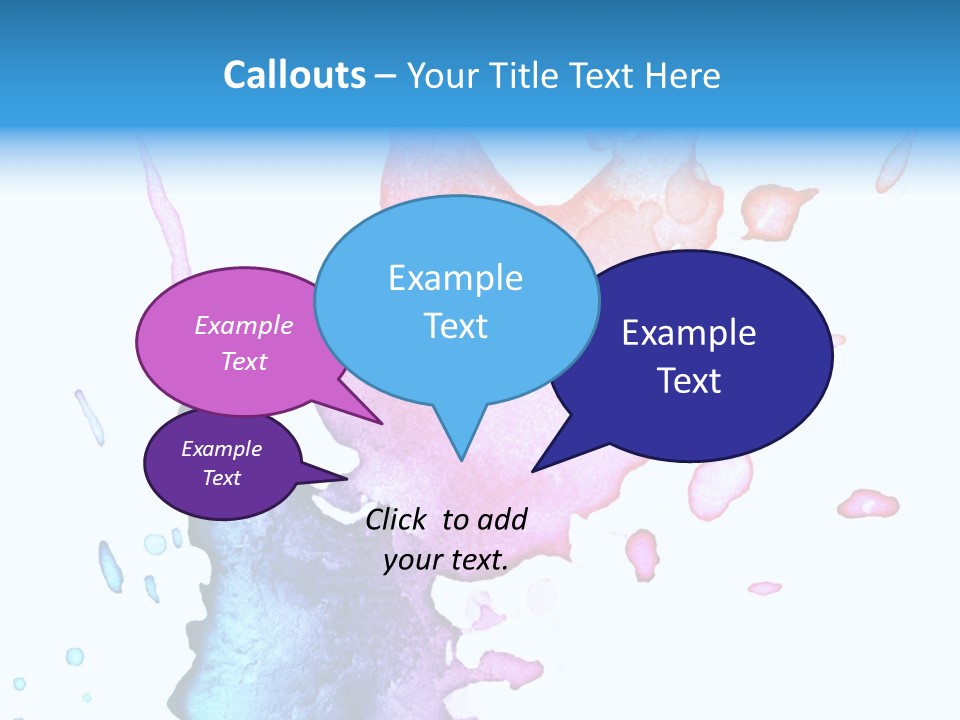 Bright Watercolor Drawn PowerPoint Template