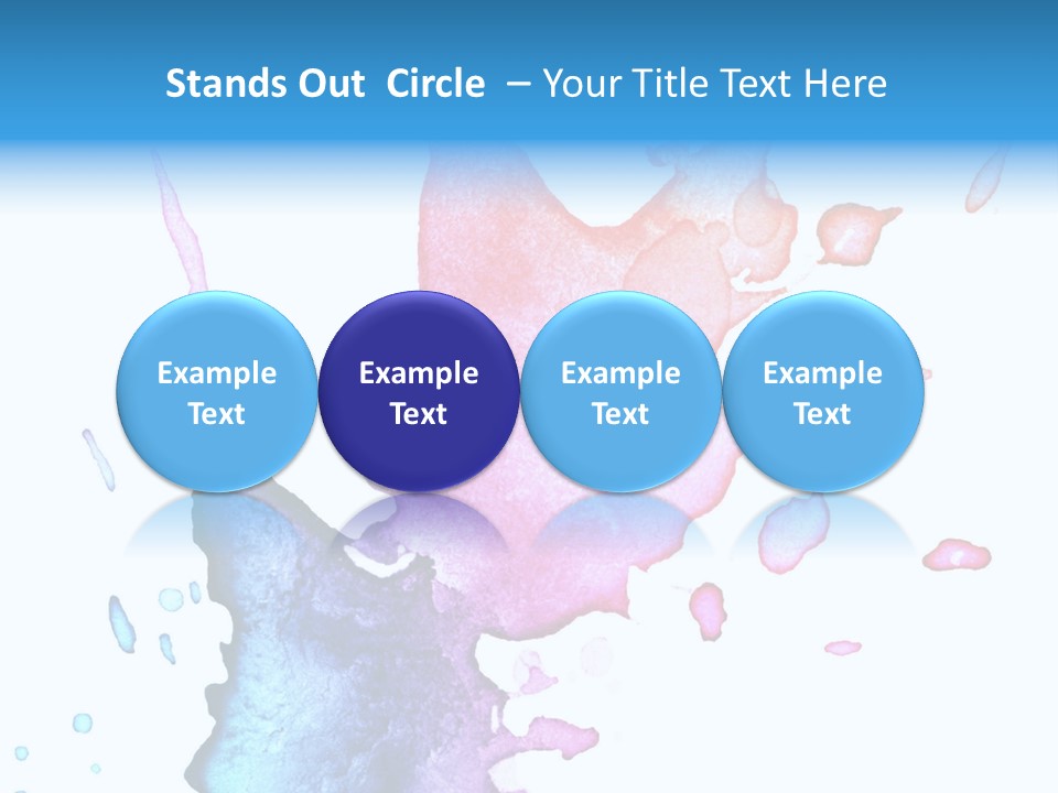 Bright Watercolor Drawn PowerPoint Template