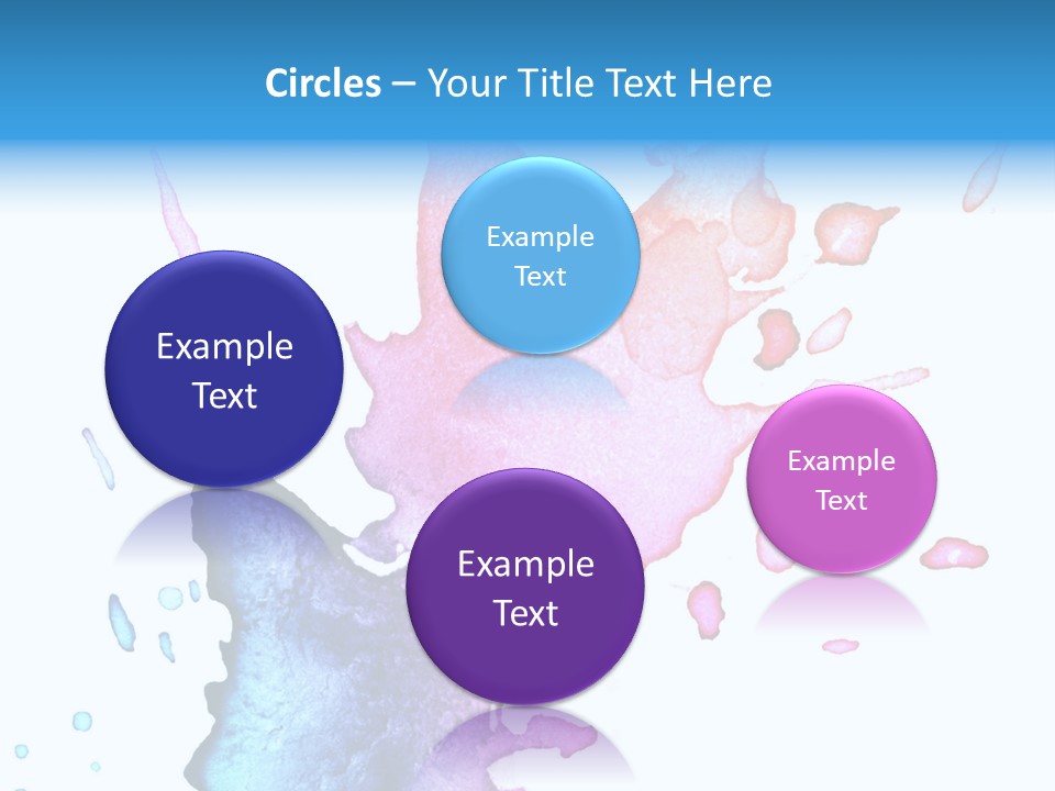 Bright Watercolor Drawn PowerPoint Template