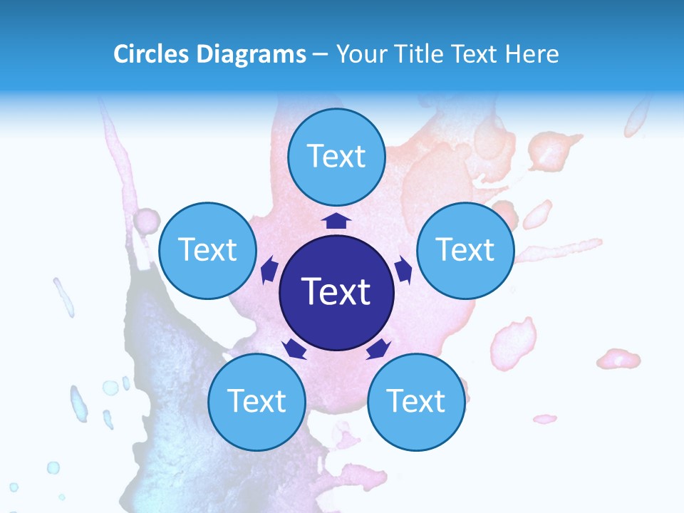 Bright Watercolor Drawn PowerPoint Template