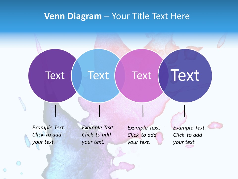 Bright Watercolor Drawn PowerPoint Template