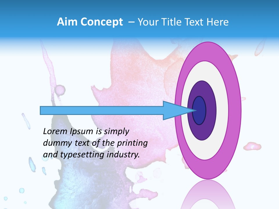 Bright Watercolor Drawn PowerPoint Template