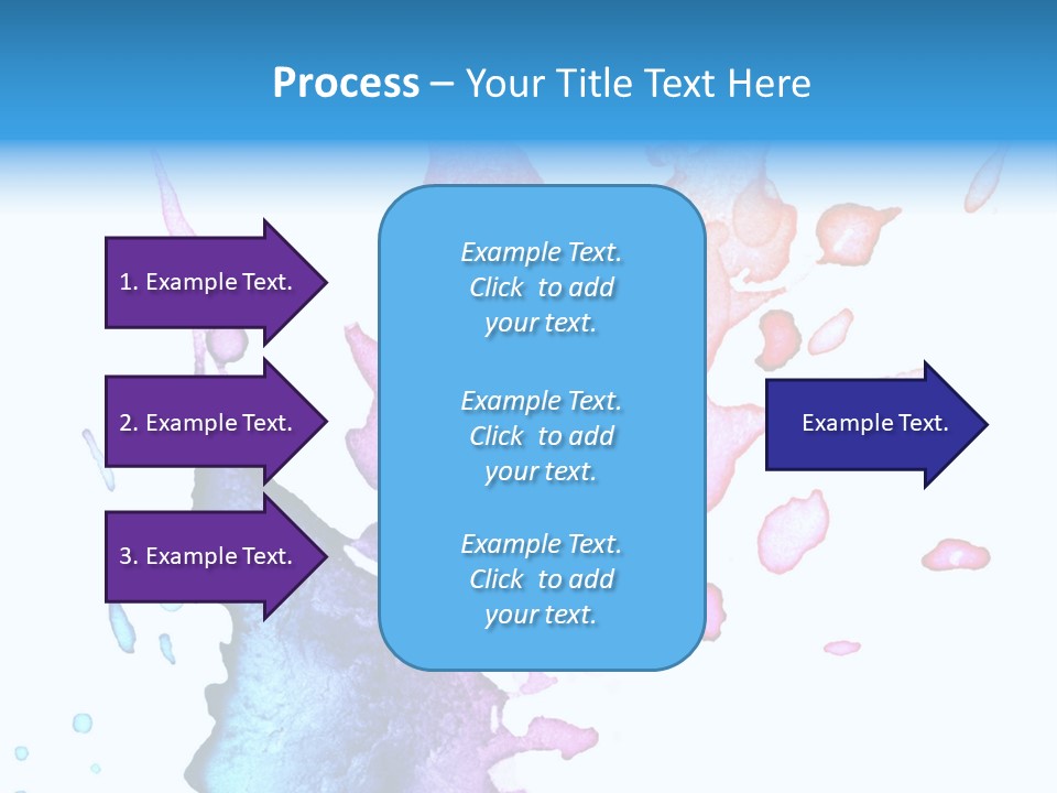 Bright Watercolor Drawn PowerPoint Template