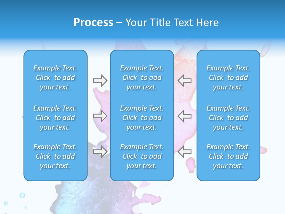 Bright Watercolor Drawn PowerPoint Template