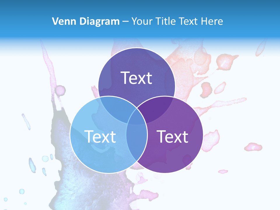 Bright Watercolor Drawn PowerPoint Template