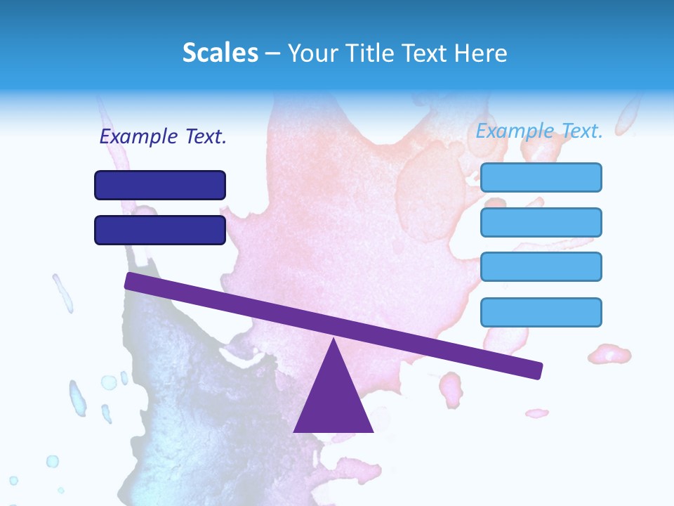 Bright Watercolor Drawn PowerPoint Template