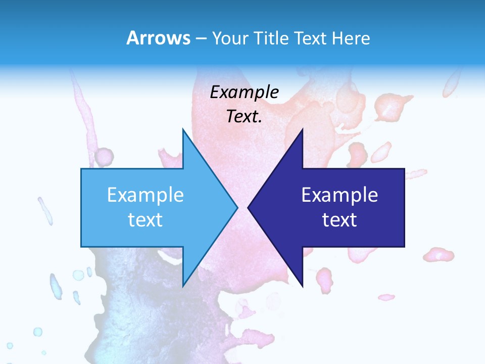 Bright Watercolor Drawn PowerPoint Template