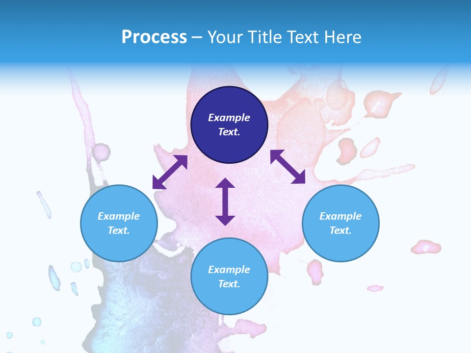Bright Watercolor Drawn PowerPoint Template