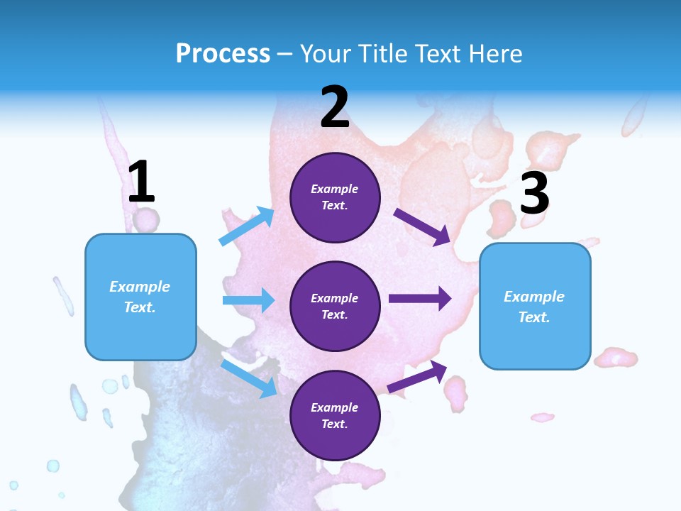 Bright Watercolor Drawn PowerPoint Template