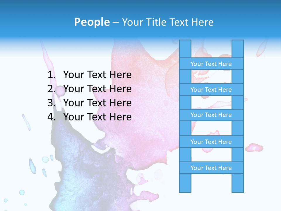 Bright Watercolor Drawn PowerPoint Template