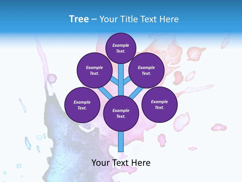Bright Watercolor Drawn PowerPoint Template