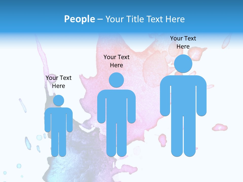 Bright Watercolor Drawn PowerPoint Template