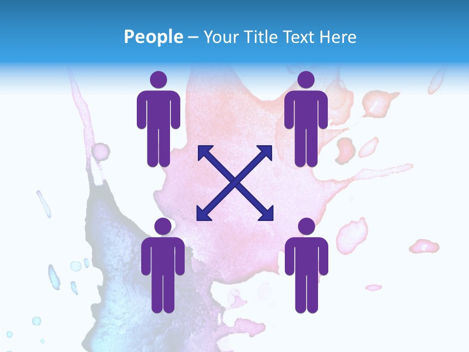 Bright Watercolor Drawn PowerPoint Template