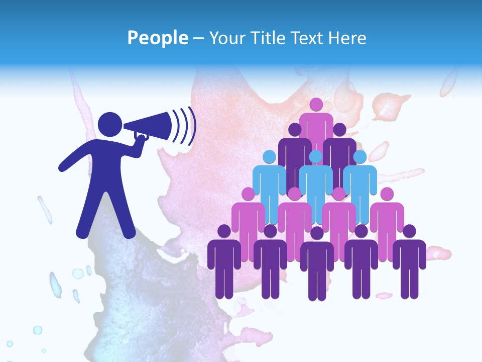 Bright Watercolor Drawn PowerPoint Template