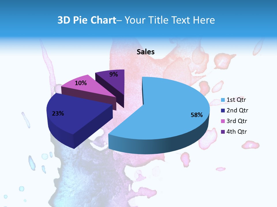 Bright Watercolor Drawn PowerPoint Template