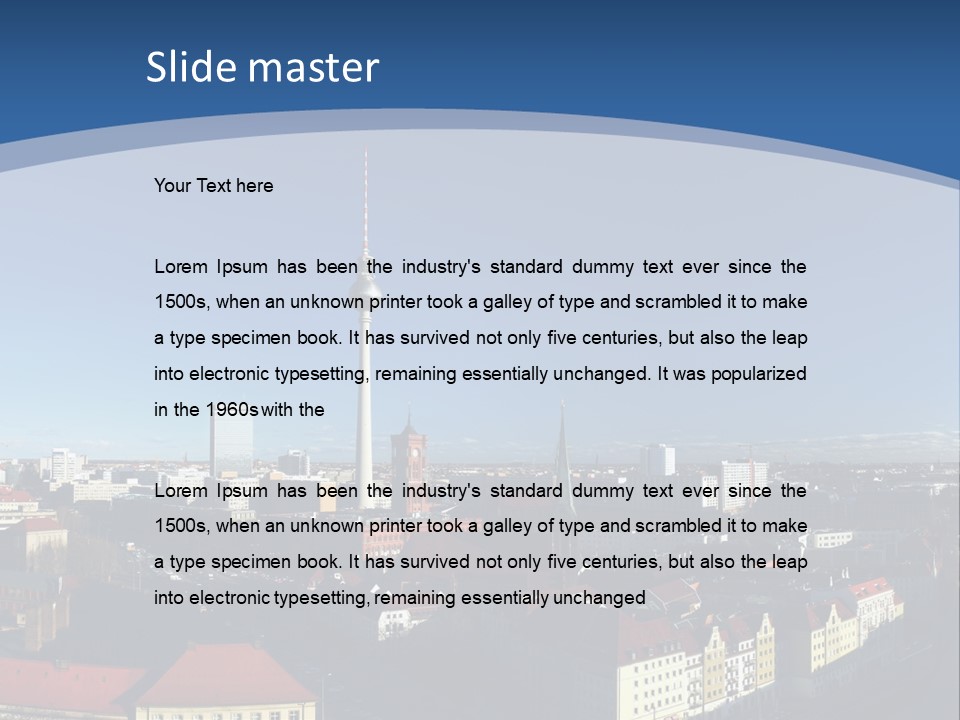 Mitte Rotes View PowerPoint Template