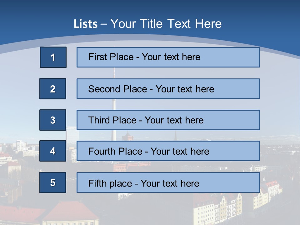 Mitte Rotes View PowerPoint Template