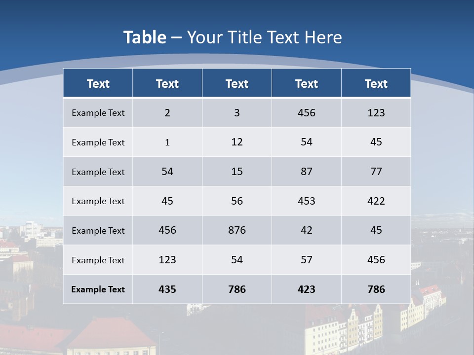 Mitte Rotes View PowerPoint Template