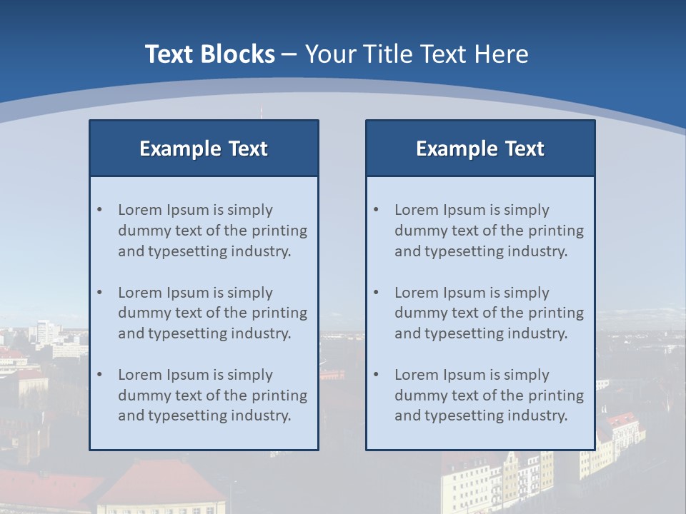 Mitte Rotes View PowerPoint Template