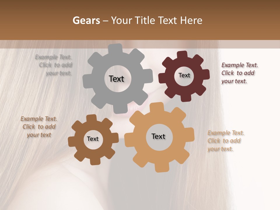 Portrait Healthy Young PowerPoint Template