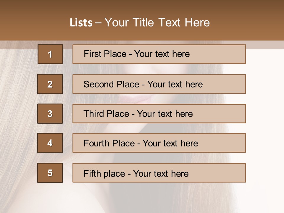 Portrait Healthy Young PowerPoint Template
