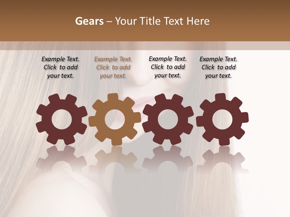 Portrait Healthy Young PowerPoint Template