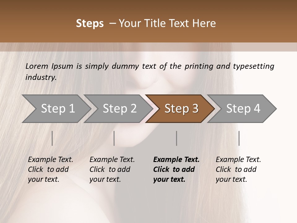 Portrait Healthy Young PowerPoint Template