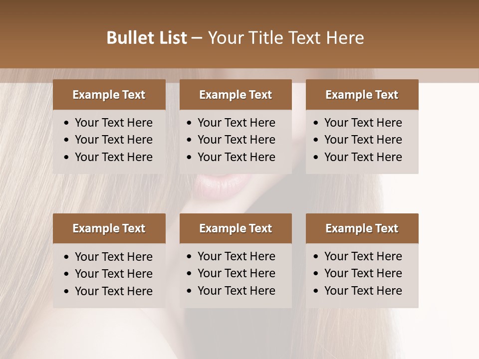 Portrait Healthy Young PowerPoint Template