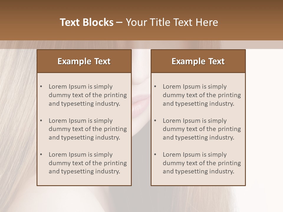 Portrait Healthy Young PowerPoint Template