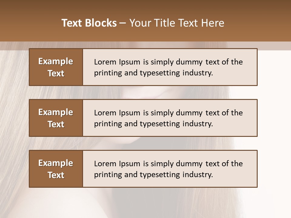 Portrait Healthy Young PowerPoint Template