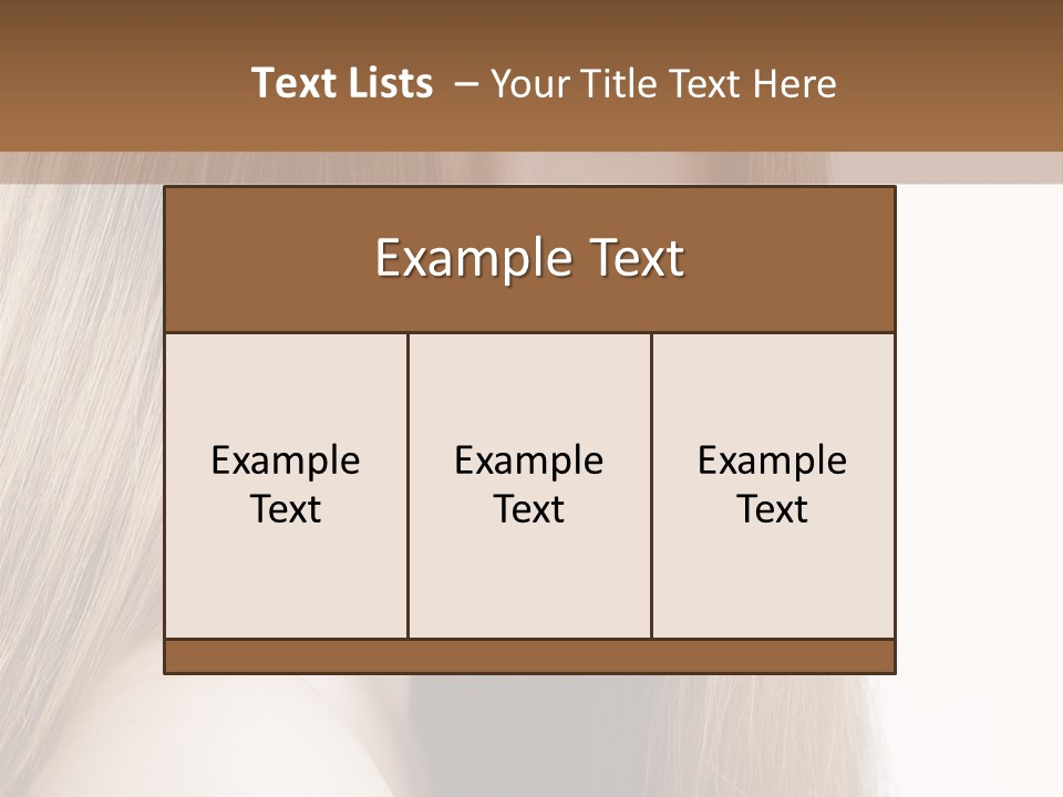 Portrait Healthy Young PowerPoint Template