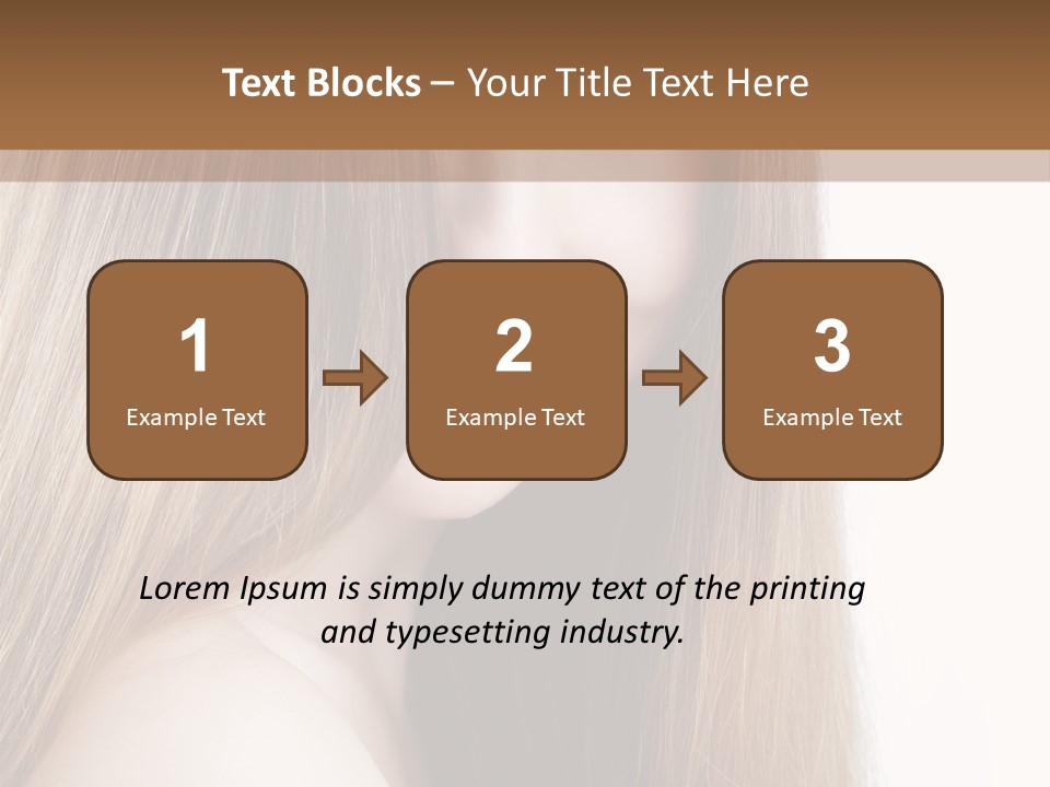 Portrait Healthy Young PowerPoint Template