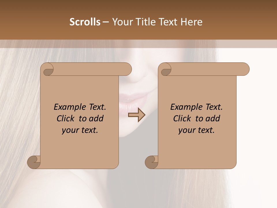 Portrait Healthy Young PowerPoint Template