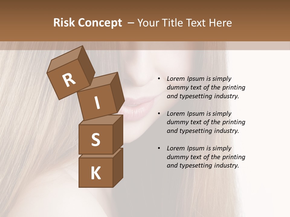 Portrait Healthy Young PowerPoint Template