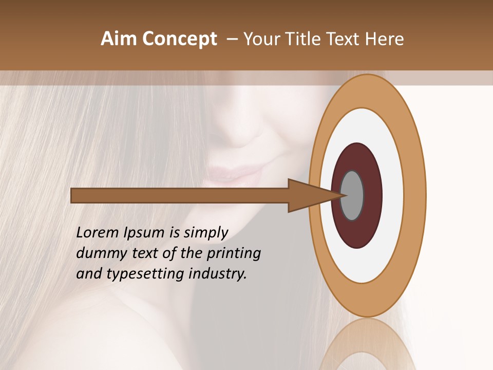 Portrait Healthy Young PowerPoint Template