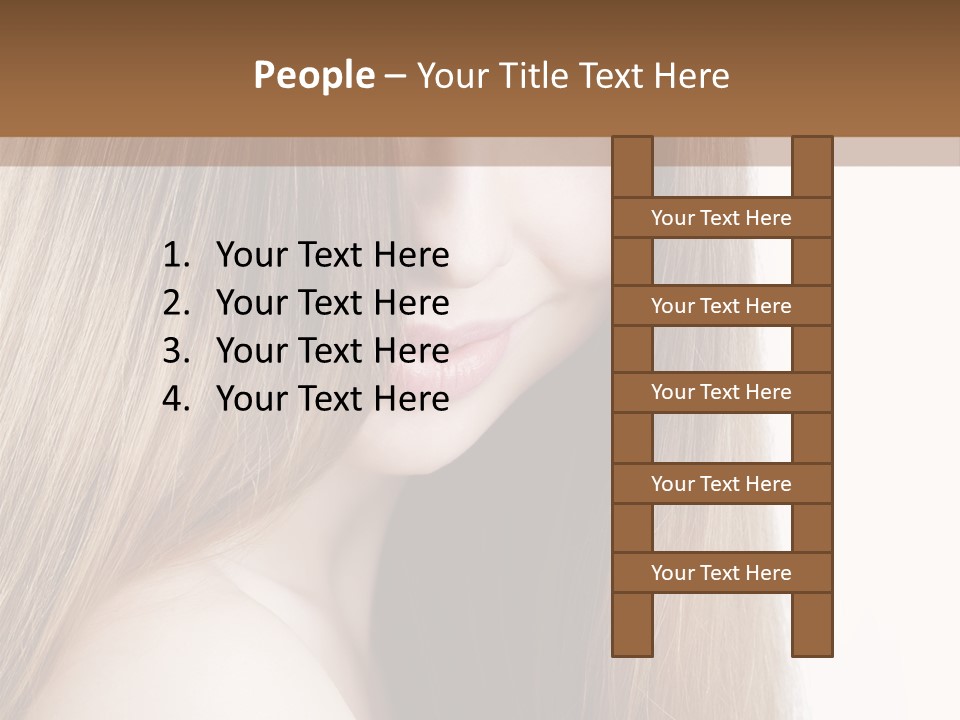 Portrait Healthy Young PowerPoint Template
