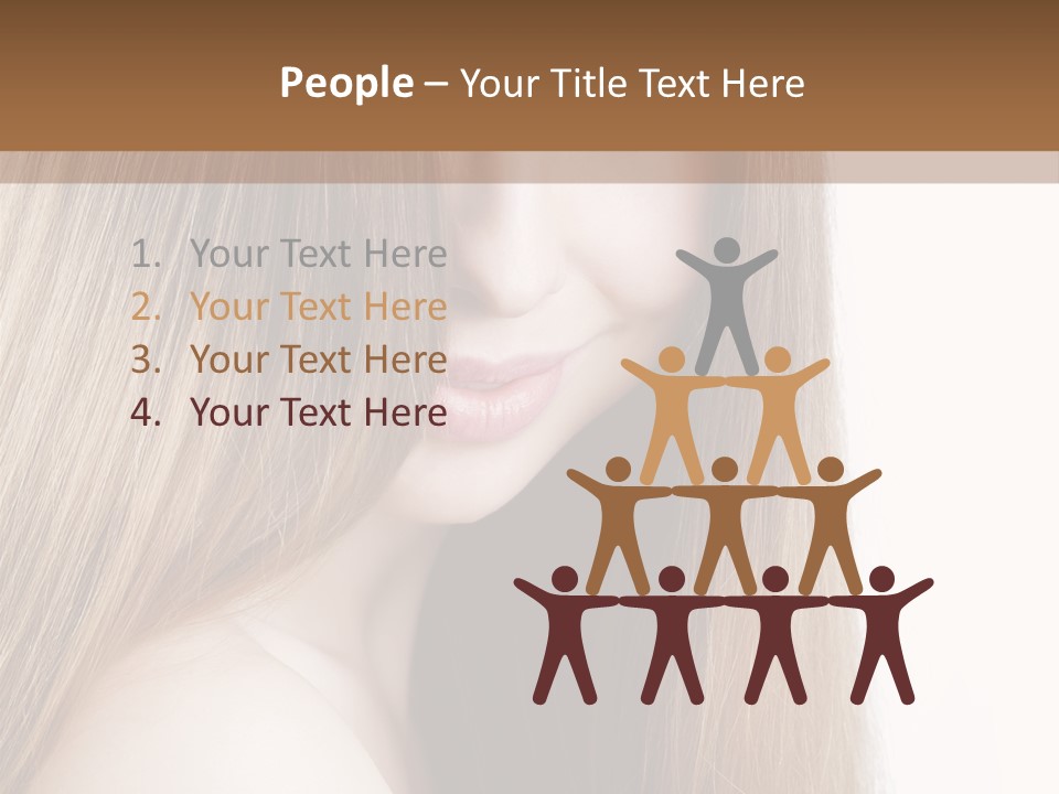 Portrait Healthy Young PowerPoint Template