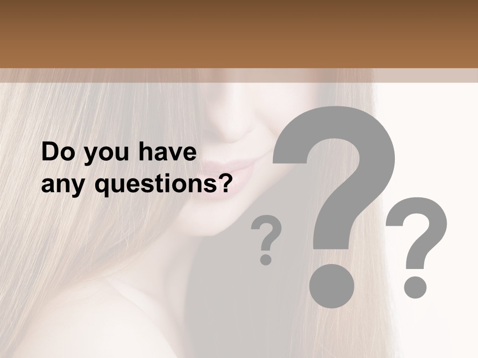 Portrait Healthy Young PowerPoint Template