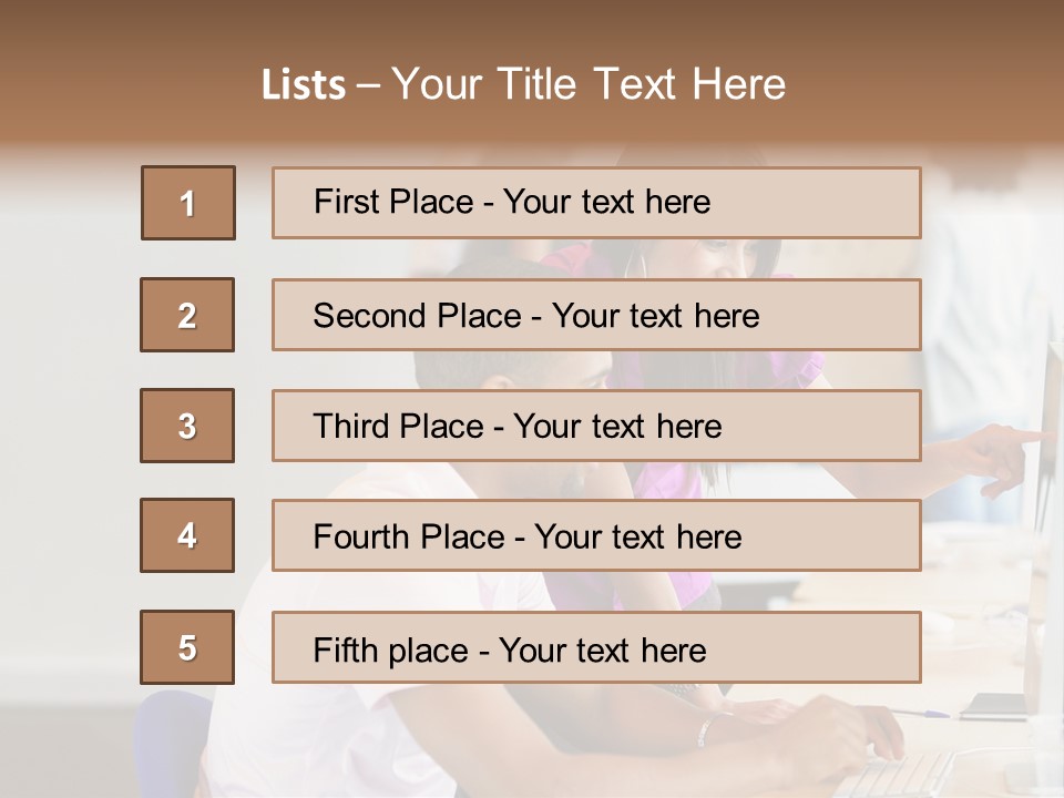 Top Caucasian Internship PowerPoint Template
