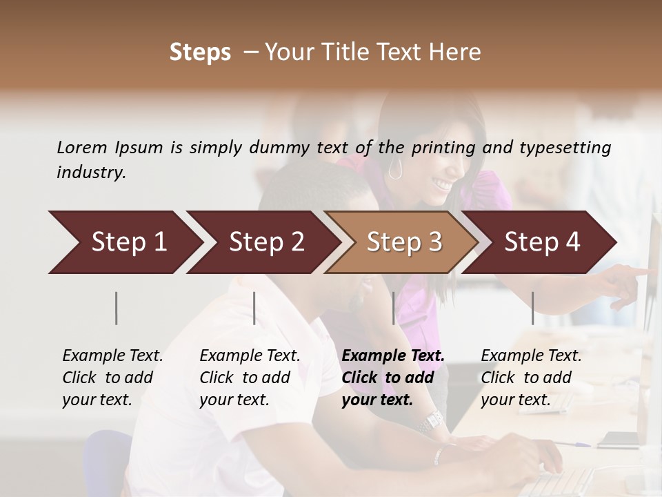 Top Caucasian Internship PowerPoint Template