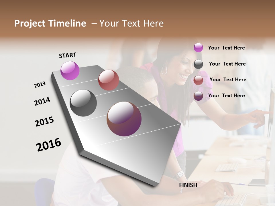 Top Caucasian Internship PowerPoint Template