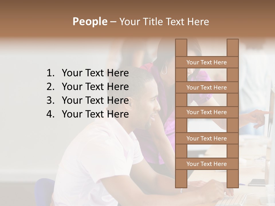 Top Caucasian Internship PowerPoint Template