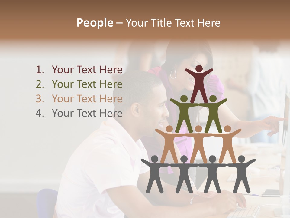 Top Caucasian Internship PowerPoint Template