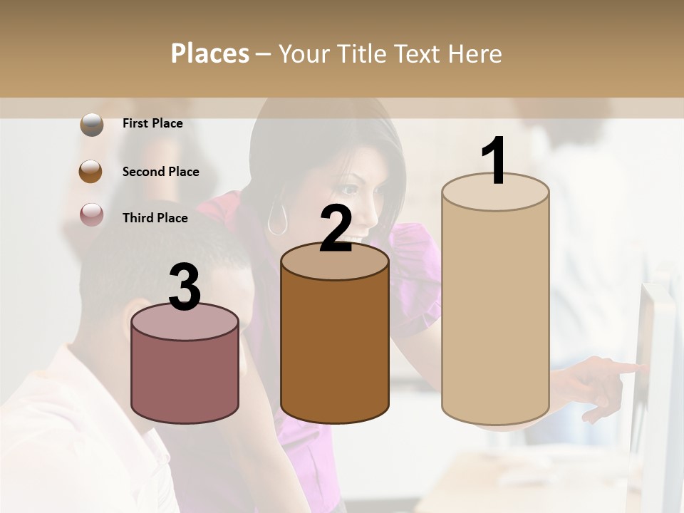 African Businesswoman Internship PowerPoint Template