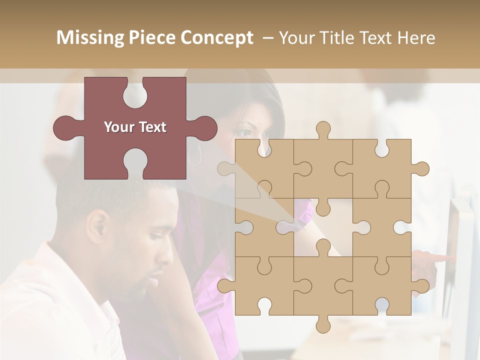 African Businesswoman Internship PowerPoint Template